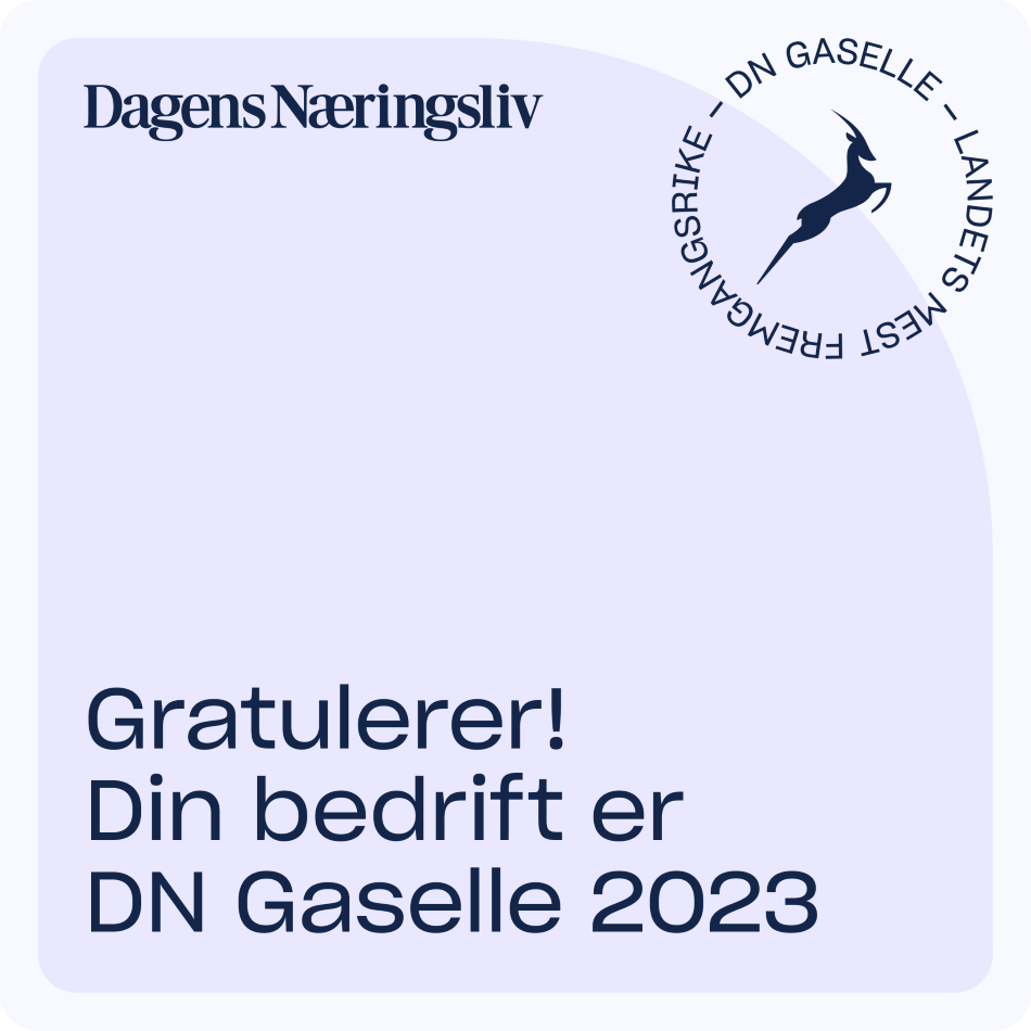 CHG-MERIDIAN Skien AS er kåret til Gasellebedrift 2023