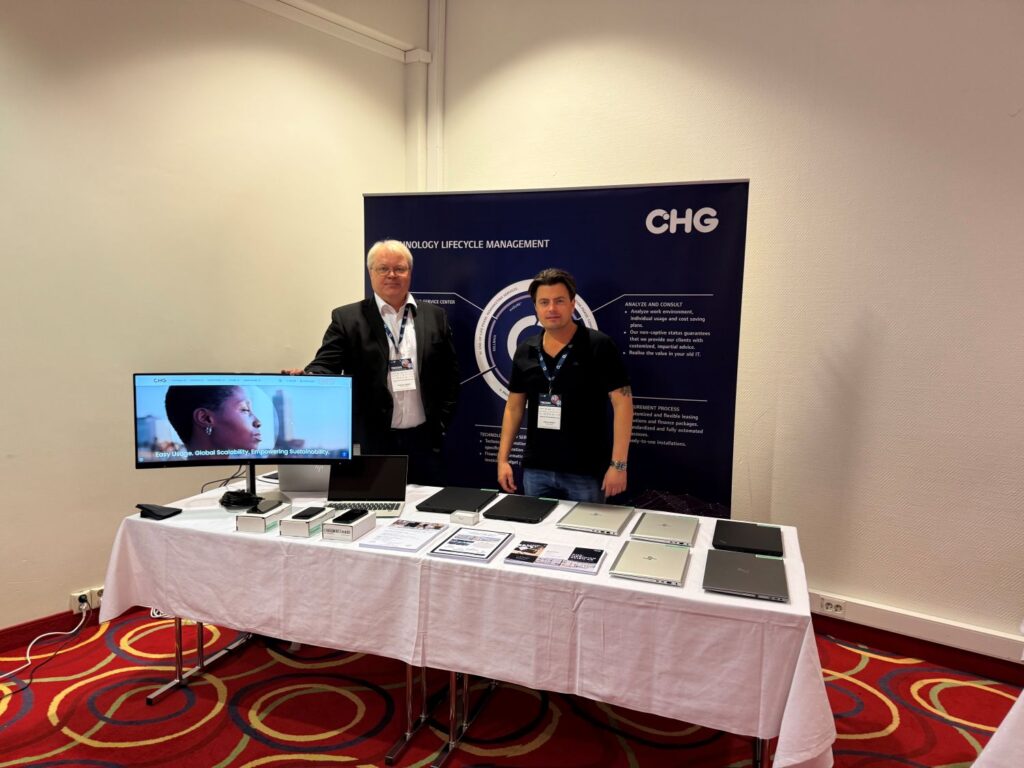 CHG-MERIDIAN Skien AS på stand under Teknologidagene i Nord, 2025.